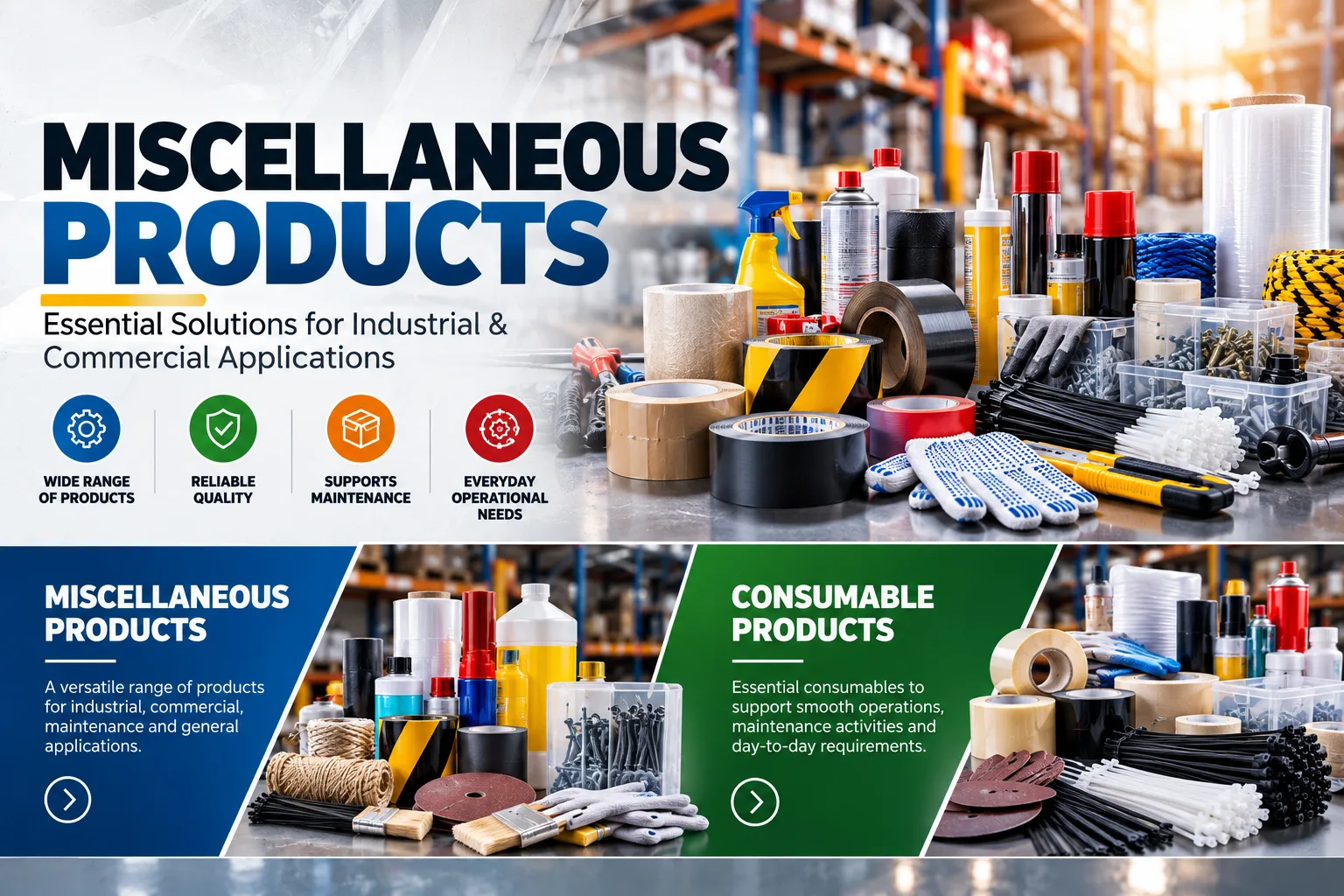 Miscellaneous Products: Essential Solutions for Industrial & Commercial Applications